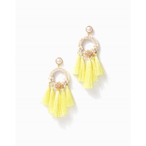 LILLY PULITZER Jewelry - NEW LILLY PULITZER women's suns out earrings in creme fraiche